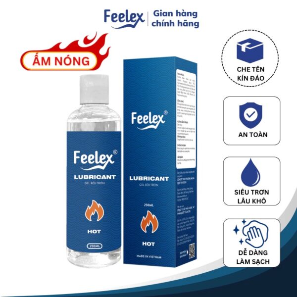Gel bôi trơn quan hệ Feelex Lubricant mát lạnh, ấm nóng