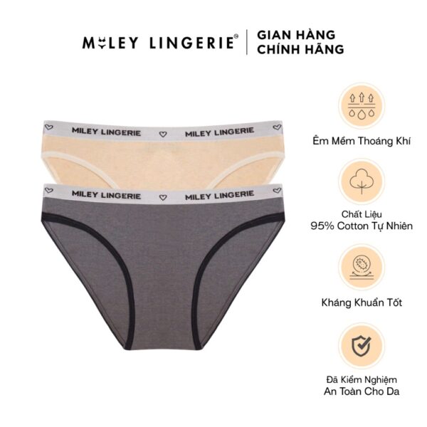 Bộ 2 Quần Lót Nữ Melange Basic Sporty Chic Miley Lingerie