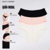 Bộ 3 Quần Lót Nữ Modal Kiểu Dáng Bikini Miley Lingerie (Màu ngẫu nhiên)