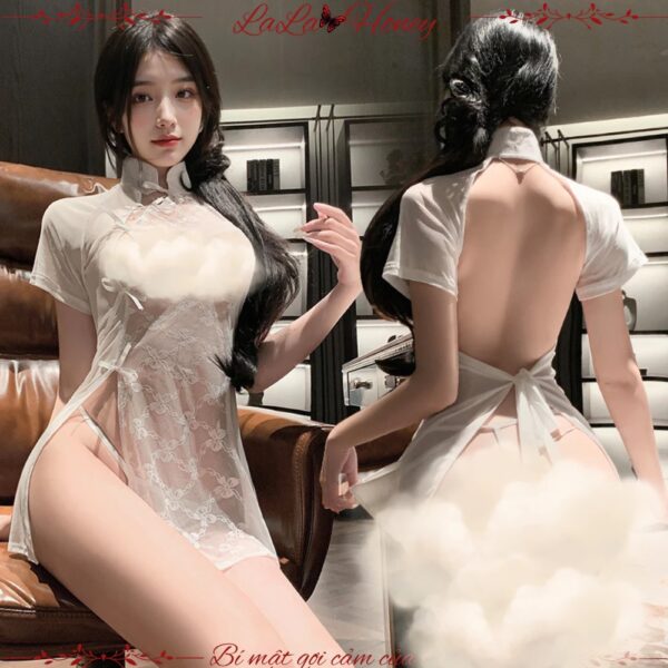 Đồ Ngủ Cosplay Sexy Sườn Xám Cổ Xưa Xuyên Thấu Gợi Cảm