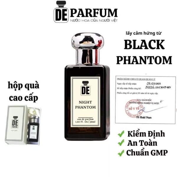 Nước hoa nam Night Phantom De Parfum | hương thơm quyến rũ sexy
