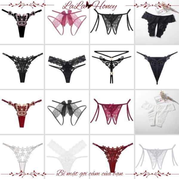 Quần Lót Lọt Khe Xẻ Đáy Sexy Gợi Cảm Cho Nữ, Quần Xì Sịp Lọt Khe Quyến Rũ