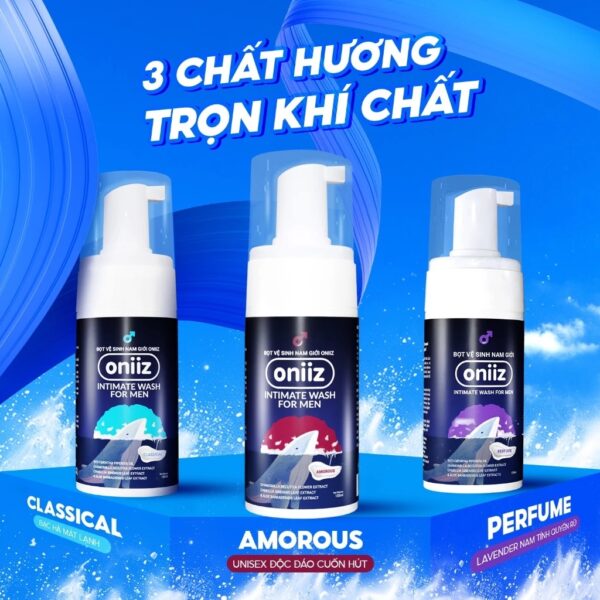 Dung dịch vệ sinh nam giới Oniiz Dung dịch tạo bọt hương nước hoa 100ml