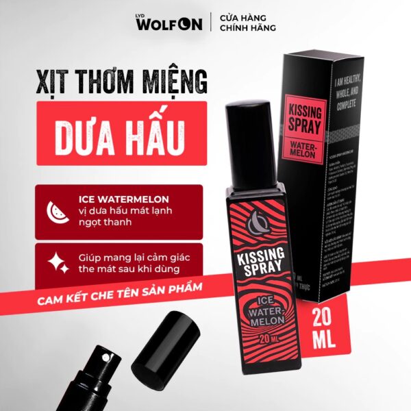 Xịt Thơm Miệng Vị Dưa Hấu Lạnh Ngọt Dịu Sảng Khoái